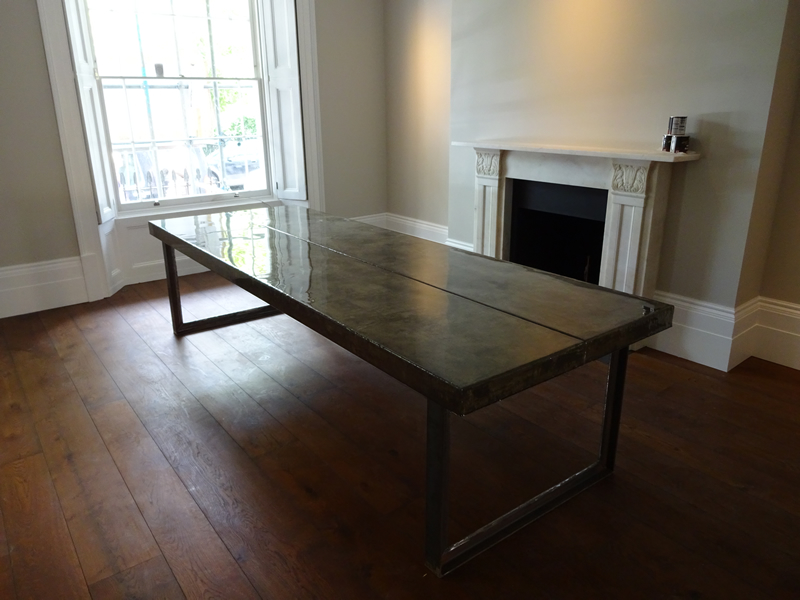 Large Composite Concrete Dining Table UK