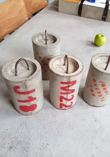 Personalised birthday present doorstop with age and initial